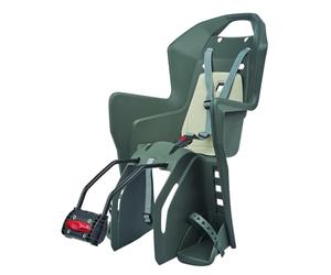 Fischer Pêcheurs Siège vélo pour Enfant jusquà 22 kg, Confort d'assise Optimal Rouge/Gris