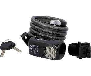 Fischer Pêcheurs Spirale Cadenas Alarme, Noir, One Size