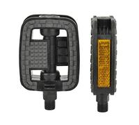 Fischer Bikes Pédales antidérapantes avec réflecteurs pour tous types de vélo Noir