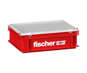 fischer Petite Mallette à Outils Robuste et spacieuse pour Les Artisans Professionnels et Les bricoleurs passionnés, idéale pour Ranger et Organiser Les Outils en Toute sécurité