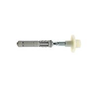 Fischer PFD 120 Fixation pour lavabos et sanitaires muraux, avec 2 chevilles, 2 vis, 517592