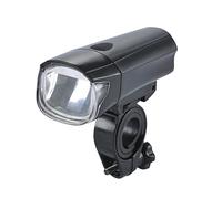 Fischer Phare Avant de vélo LED | Luminosité 15/40 Lux | Fonctionne sur Piles | Extrêmement résistant aux éclaboussures