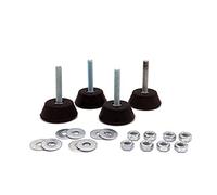 Fischer Pied Anti-Vibrant Au Sol Pour Amortisseur Climatiseur Extérieur, Gris