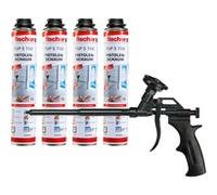 fischer Pistolet à mousse métallique PUPM 4 BLACK, pack promotionnel, Pistolet de pulvérisation