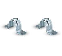 fischer - Pontet demi-lune BSMD 18 pour la fixation de câbles et tuyaux/Boite de 50 (Lot de 2)