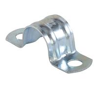 fischer - Pontet demi-lune BSMD 40 pour la fixation de câbles et tuyaux/Boite de 25 90846 Gris