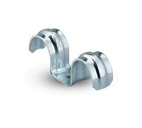 fischer - Pontet demi-lune BSMZ 24 pour la fixation de câbles et tuyaux/Boite de 50