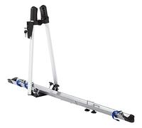 Fischer Porte-vélos pour Toit de Voiture | Testé TÜV | Convient pour Un vélo | Charge jusqu'à 15 kg | Verrouillable | Argenté