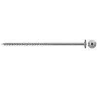 fischer Power-Fast FPF-ST 6,0 x 100 A4P Lot de 100 vis pour panneaux d'aggloméré avec filetage partiel et tête fraisée, pour fixation de composants porteurs dans le bois, acier inoxydable - 40569