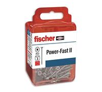fischer Power-Fast II vis spéciales pour bois 3 x 30 mm pour vis à bois, raccordement de bois massif ou fixation de pièces au bois, 1 paquet de 25 pièces