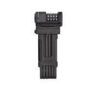 FISCHER Protec FN85 Antivol pliable à 4 chiffres avec 10 000 combinaisons de chiffres, barres revêtues de plastique, support et bandes antidérapantes, 85 cm de long