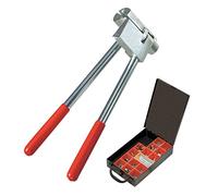 Fischer Quick-Fix, 507911, Kit pince pliée, ruban et accessoires pour création de supports sur mesure, supports et connexions, gris/rouge