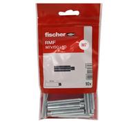 Fischer - Rallonges pattes à vis - 10 rallonges patte à vis 7x150 - Mâle Femelle - Longueur 50 mm -