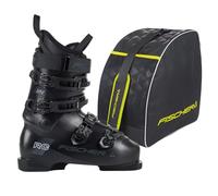 Fischer RC One 9.0 Chaussures de ski alpin Bottes de ski alpin - Taille : MP31.5 EU47 - Couleur : rouge - Flex 90 - Pour débutants et bons skieurs - Avec sac à chaussures de ski Alpine Eco