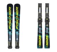 Fischer Rc4 Noize St Black Superflex + Rc4 Z12 Gw Powerrail 85 [f] Alpine Skis Pack Bleu 155 Homme,Femme