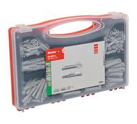 fischer - RedBox de 290 Chevilles / 60 Chevilles Tous matériaux SX Plus 6x30, 50 SX Plus 8x40, 20 SX Plus 10x50 et 60 Chevilles universelles UX 5x30, 40 UX 6x50, 50 UX 8x50, 10 UX 10x60