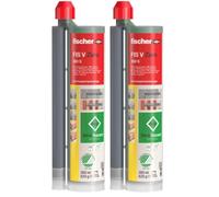 fischer - Résine d'injection sans peroxydes FIS V Zero, sans substances nocives / 1 cartouche 360ml + 2 bes mélangeurs FIS MR Plus (Lot de 2)