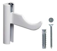 Fischer RX 537954 Étagère pour radiateurs et radiateurs en aluminium, pour mur plein et perforé, blanc