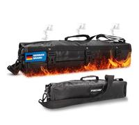 Fischer Sac de Protection Incendie pour Batteries au Lithium, boîte de sécurité Ignifuge jusqu'à 1000 °C, certifié DIN en ISO 6940, avec Passage de câble, décharge de gaz de fumée et Sangle de