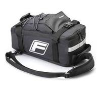 FISCHER Sac pour porte-bagage de vélo 2 en 1, noir Noir G