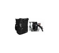 Fischer Sacoche de Porte-Bagages de vélo - Sac à bandoulière avec réflecteur - 18 l - Imperméable - Noir