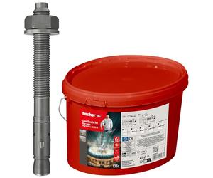 fischer - Seau de 135 Chevilles métalliques FAZ II Plus 10x105 20/40 en Acier Inoxydable