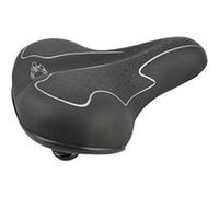 Fischer 85657 Selle de Ville avec élastomères Taille Unique, Noir