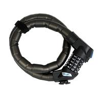 Fischer Serrure Cadenas à maillons Chiffres, Longueur 90 cm, diamètre 24 mm Unisexe, Noir