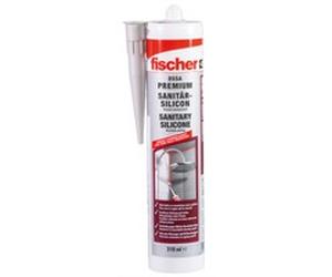 fischer Silicone sanitaire DSSA SAG 310ml gris sanitaire, Mastic
