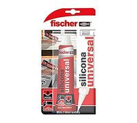fischer - Silicone transparent anti-moisissure pour sceller les fenêtres, silicone liquide 50 ml