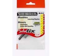 fischer Solufix Meubles de salle de bains et cuisines, pack d'ancrages pour ancrer et fixer des meubles de salle de bain, cuisine et autres pièces
