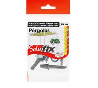 fischer - Solufix Pergola Pack d'ancrages pour fixer les pergolas, sert de support pour auvents