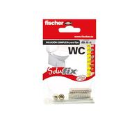 fischer - Solufix WC, ensemble support pour fixer et ancrer les toilettes et WC