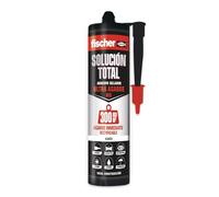 fischer - Solution totale professionnelle 300 kg | Colle forte | Adhésif et mastic MS polymère | Ultra collée et scellée | Usage intérieur et extérieur | Peint et résistant aux chocs | 290 ml | Blanc