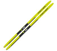 Pack ski de fond." Fischer Sprint Crown 24 + Fixations - Enfant - Jaune / Noir - taille 130 - modèle 2024