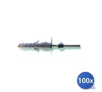 Fischer Tassello Vite Doppia En Nylon Gris 9,5 - Mm 100x