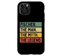 Fischer The Man The Myth The Legend Citation personnalisée Amusante Coque pour iPhone 11 Pro