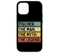 Fischer The Man The Myth The Legend Citation personnalisée Amusante Coque pour iPhone 12/12 Pro