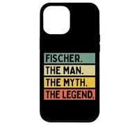 Fischer The Man The Myth The Legend Citation personnalisée Amusante Coque pour iPhone 12 Pro Max