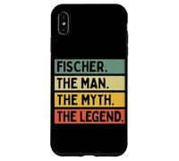 Fischer The Man The Myth The Legend Citation personnalisée Amusante Coque pour iPhone XS Max
