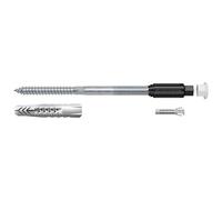 fischer TherMax 8/180 M6 Système de montage d'entretoises (2) pour matériaux isolants, chevilles d'isolation pour fixation de charges légères dans les systèmes composites d'isolation thermique, avec