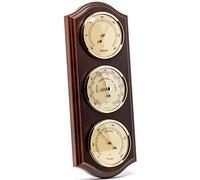 Fischer thermomètre baromètre acajou hygromètre,