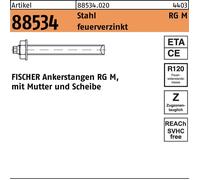 Pêcheurs Tige d'ancrage RG M 12 x 160, acier galvanisé à chaud, 512247
