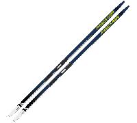 Pack ski de fond classique." Fischer Twin Skin Performance Medium 24 + Fixations - Homme - Bleu / Jaune / Blanc - taille 202 - modèle 2024