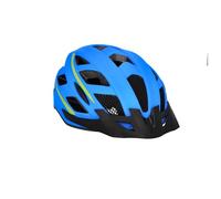 Fischer Casque vélo Urban Montis – Adulte S/M 52–59 cm Bleu/Jaune, anneau intérieur éclairé