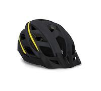 FISCHER Urban Montis Casque de vélo de Montagne pour Adulte Taille S/M 52-59 cm Noir/Jaune avec système d'anneau intérieur éclairé