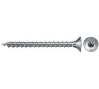 fischer - Vis à bois PowerFast II 3,0x20 Tête fraisée, empreinte TX, zingué blanc, filetage total/Boite de 1000