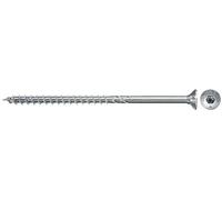 fischer - Vis à bois PowerFast II 3,5x25 Tête fraisée, empreinte TX, zingué blanc, filetage partiel/Boite de 300