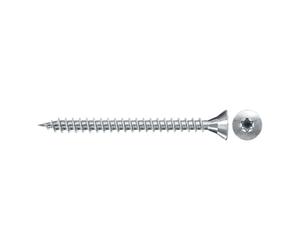 fischer Vis à tête fraisée pour panneaux de particules 3,5 x 25 mm - Plaqué zinc - Filetage complet - Étoile intérieure TX
