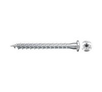 Fischer - Vis bois zinguées blanc - 200 vis VBA Power-Fast pour connecteur métallique TX20 Ø5x50